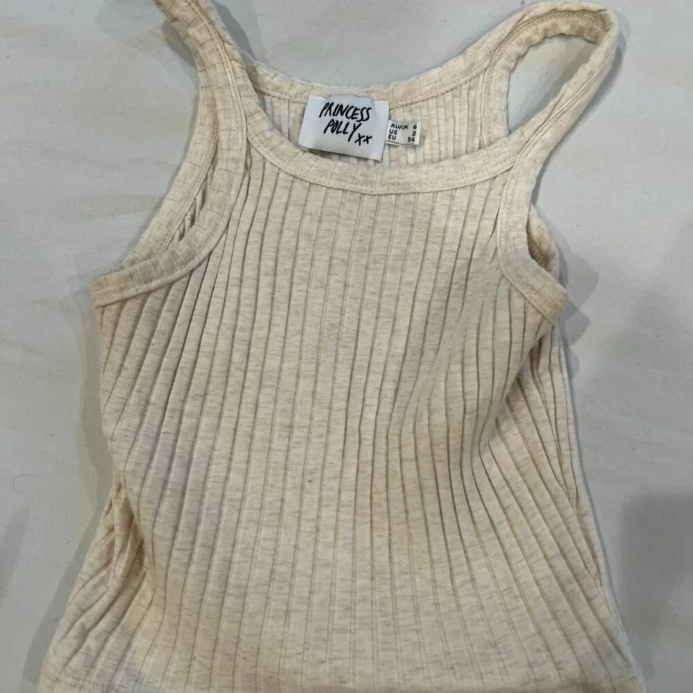 Princess Polly Ribbed Tank - Picture 1 of 5